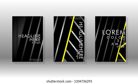 Cover book with a geometric design background. Valid for banners, placards, leaflets, poster designs, etc. Eps10 vector template