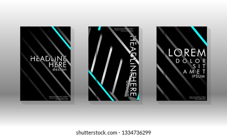 Cover book with a geometric design background. Valid for banners, placards, leaflets, poster designs, etc. Eps10 vector template