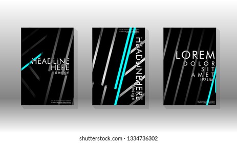 Cover book with a geometric design background. Valid for banners, placards, leaflets, poster designs, etc. Eps10 vector template