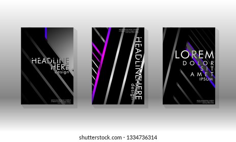 Cover book with a geometric design background. Valid for banners, placards, leaflets, poster designs, etc. Eps10 vector template