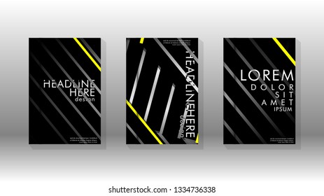 Cover book with a geometric design background. Valid for banners, placards, leaflets, poster designs, etc. Eps10 vector template
