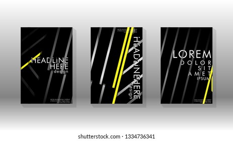 Cover book with a geometric design background. Valid for banners, placards, leaflets, poster designs, etc. Eps10 vector template