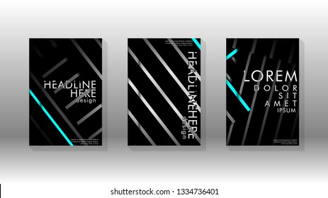 Cover book with a geometric design background. Valid for banners, placards, leaflets, poster designs, etc. Eps10 vector template