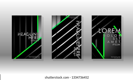 Cover book with a geometric design background. Valid for banners, placards, leaflets, poster designs, etc. Eps10 vector template