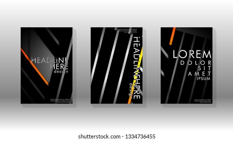 Cover book with a geometric design background. Valid for banners, placards, leaflets, poster designs, etc. Eps10 vector template