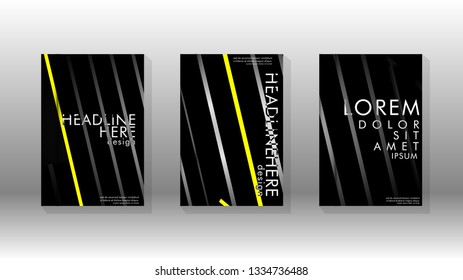 Cover book with a geometric design background. Valid for banners, placards, leaflets, poster designs, etc. Eps10 vector template