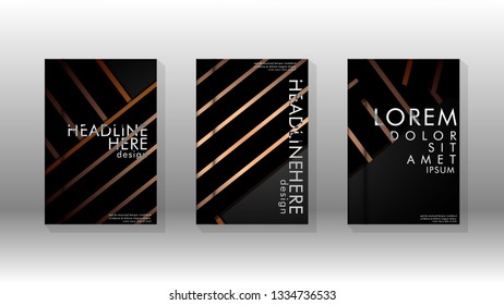 Cover book with a geometric design background. Valid for banners, placards, leaflets, poster designs, etc. Eps10 vector template