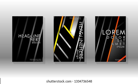 Cover book with a geometric design background. Valid for banners, placards, leaflets, poster designs, etc. Eps10 vector template