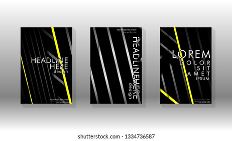 Cover book with a geometric design background. Valid for banners, placards, leaflets, poster designs, etc. Eps10 vector template