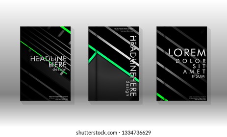 Cover book with a geometric design background. Valid for banners, placards, leaflets, poster designs, etc. Eps10 vector template