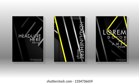 Cover book with a geometric design background. Valid for banners, placards, leaflets, poster designs, etc. Eps10 vector template