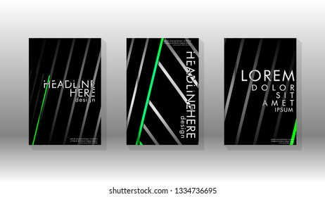 Cover book with a geometric design background. Valid for banners, placards, leaflets, poster designs, etc. Eps10 vector template