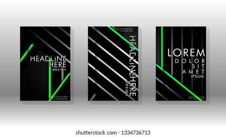 Cover book with a geometric design background. Valid for banners, placards, leaflets, poster designs, etc. Eps10 vector template