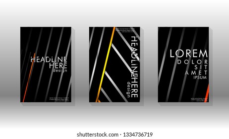 Cover book with a geometric design background. Valid for banners, placards, leaflets, poster designs, etc. Eps10 vector template
