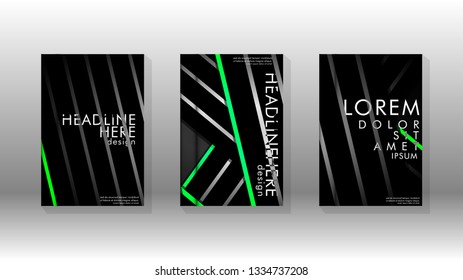 Cover book with a geometric design background. Valid for banners, placards, leaflets, poster designs, etc. Eps10 vector template