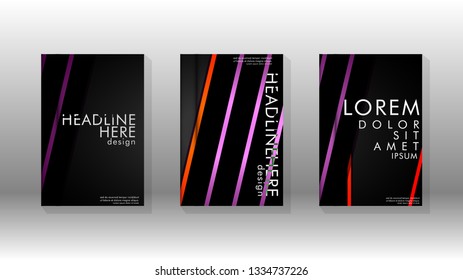 Cover book with a geometric design background. Valid for banners, placards, leaflets, poster designs, etc. Eps10 vector template