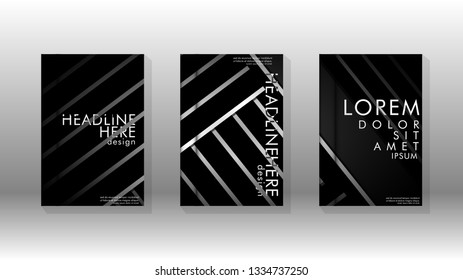Cover book with a geometric design background. Valid for banners, placards, leaflets, poster designs, etc. Eps10 vector template