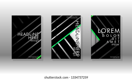 Cover book with a geometric design background. Valid for banners, placards, leaflets, poster designs, etc. Eps10 vector template