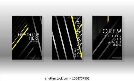 Cover book with a geometric design background. Valid for banners, placards, leaflets, poster designs, etc. Eps10 vector template