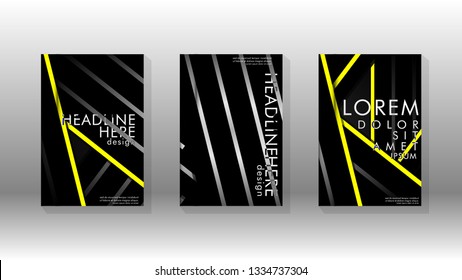 Cover book with a geometric design background. Valid for banners, placards, leaflets, poster designs, etc. Eps10 vector template