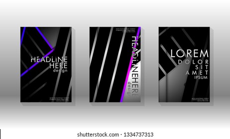 Cover book with a geometric design background. Valid for banners, placards, leaflets, poster designs, etc. Eps10 vector template