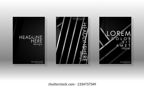 Cover book with a geometric design background. Valid for banners, placards, leaflets, poster designs, etc. Eps10 vector template