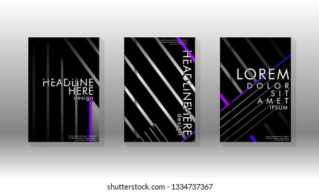 Cover book with a geometric design background. Valid for banners, placards, leaflets, poster designs, etc. Eps10 vector template