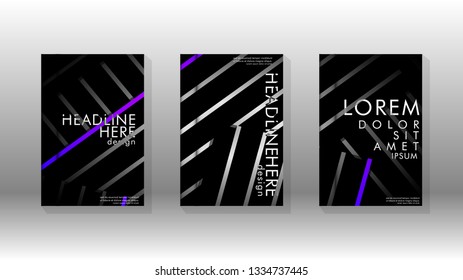 Cover book with a geometric design background. Valid for banners, placards, leaflets, poster designs, etc. Eps10 vector template
