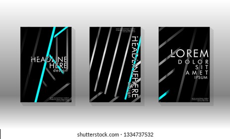 Cover book with a geometric design background. Valid for banners, placards, leaflets, poster designs, etc. Eps10 vector template