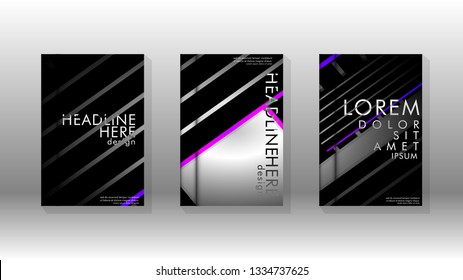 Cover book with a geometric design background. Valid for banners, placards, leaflets, poster designs, etc. Eps10 vector template