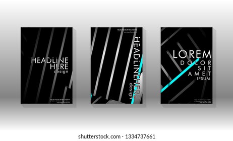 Cover book with a geometric design background. Valid for banners, placards, leaflets, poster designs, etc. Eps10 vector template
