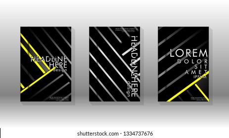 Cover book with a geometric design background. Valid for banners, placards, leaflets, poster designs, etc. Eps10 vector template