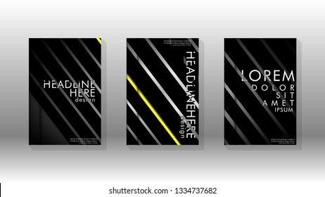 Cover book with a geometric design background. Valid for banners, placards, leaflets, poster designs, etc. Eps10 vector template