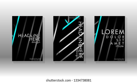 Cover book with a geometric design background. Valid for banners, placards, leaflets, poster designs, etc. Eps10 vector template