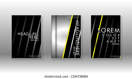Cover book with a geometric design background. Valid for banners, placards, leaflets, poster designs, etc. Eps10 vector template