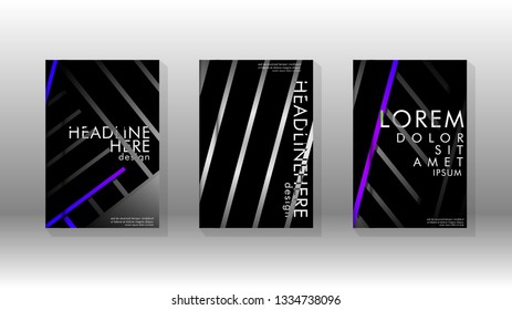Cover book with a geometric design background. Valid for banners, placards, leaflets, poster designs, etc. Eps10 vector template