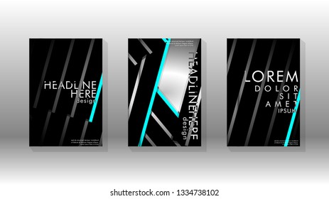 Cover book with a geometric design background. Valid for banners, placards, leaflets, poster designs, etc. Eps10 vector template