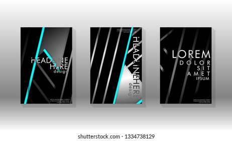 Cover book with a geometric design background. Valid for banners, placards, leaflets, poster designs, etc. Eps10 vector template