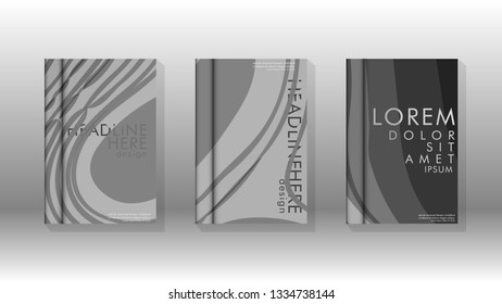 Cover book with a geometric design background. Valid for banners, placards, leaflets, poster designs, etc. Eps10 vector template