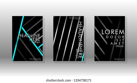 Cover book with a geometric design background. Valid for banners, placards, leaflets, poster designs, etc. Eps10 vector template