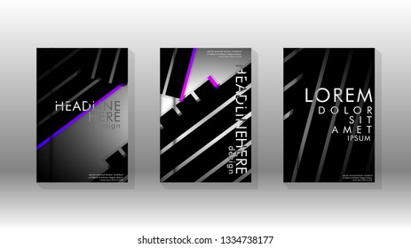 Cover book with a geometric design background. Valid for banners, placards, leaflets, poster designs, etc. Eps10 vector template