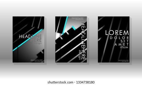 Cover book with a geometric design background. Valid for banners, placards, leaflets, poster designs, etc. Eps10 vector template