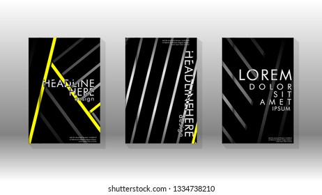 Cover book with a geometric design background. Valid for banners, placards, leaflets, poster designs, etc. Eps10 vector template