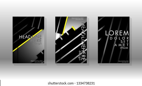 Cover book with a geometric design background. Valid for banners, placards, leaflets, poster designs, etc. Eps10 vector template