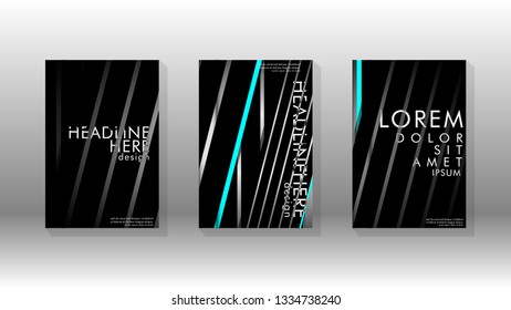 Cover book with a geometric design background. Valid for banners, placards, leaflets, poster designs, etc. Eps10 vector template