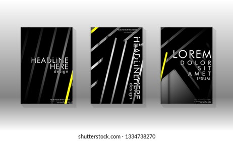 Cover book with a geometric design background. Valid for banners, placards, leaflets, poster designs, etc. Eps10 vector template