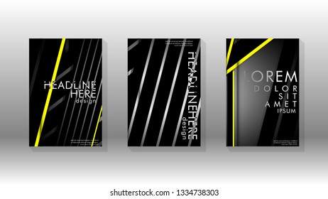 Cover book with a geometric design background. Valid for banners, placards, leaflets, poster designs, etc. Eps10 vector template
