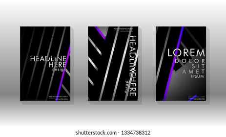 Cover book with a geometric design background. Valid for banners, placards, leaflets, poster designs, etc. Eps10 vector template