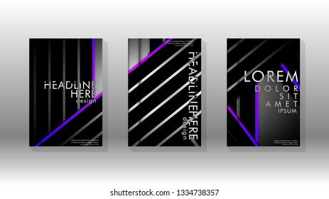 Cover book with a geometric design background. Valid for banners, placards, leaflets, poster designs, etc. Eps10 vector template