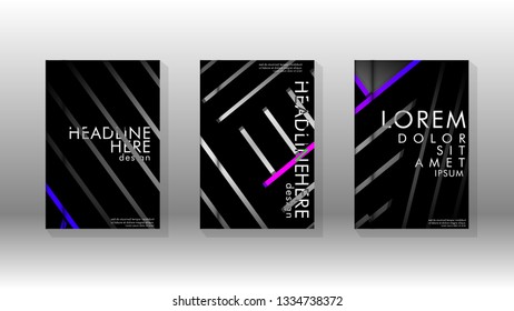 Cover book with a geometric design background. Valid for banners, placards, leaflets, poster designs, etc. Eps10 vector template